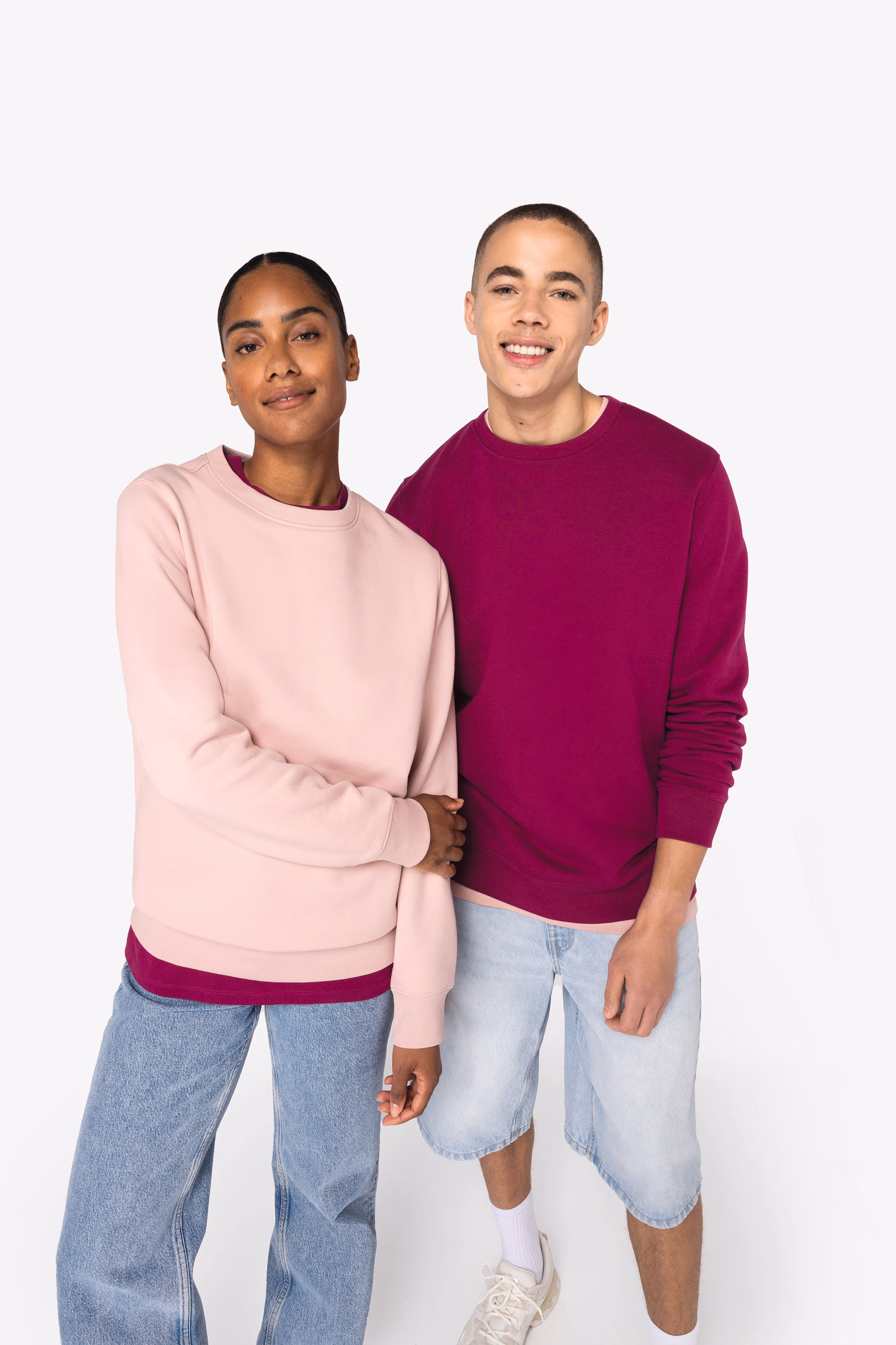 Sweatshirt eco-responsável decote redondo unissexo